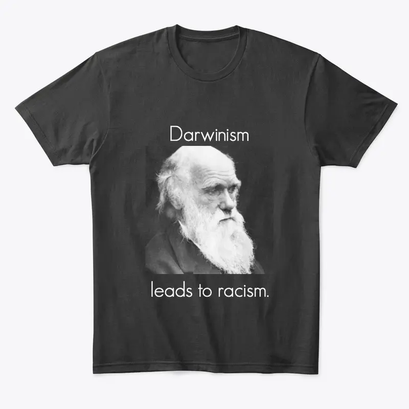 Darwinism With Portrait (White)